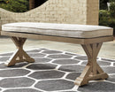 Beachcroft Outdoor Bench with Cushion - Furniture Center (NY)