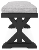 Beachcroft Outdoor Bench with Cushion - Furniture Center (NY)