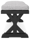 Beachcroft Outdoor Bench with Cushion - Furniture Center (NY)
