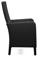 Beachcroft Outdoor Arm Chair with Cushion (Set of 2) - Furniture Center (NY)