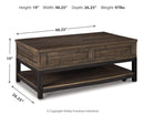 Johurst Coffee Table with Lift Top - Furniture Center (NY)