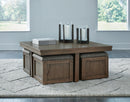 Boardernest Coffee Table with 4 Stools - Furniture Center (NY)