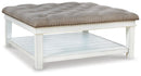 Kanwyn Upholstered Ottoman Coffee Table - Furniture Center (NY)
