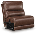 DeepWakes Reclining Sectional with Storage Console - Furniture Center (NY)