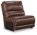 DeepWakes Reclining Sectional with Storage Console - Furniture Center (NY)