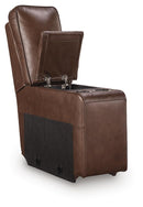 DeepWakes Reclining Sectional with Storage Console - Furniture Center (NY)