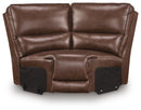 DeepWakes Reclining Sectional with Storage Console - Furniture Center (NY)