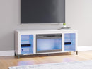 Brollevi 60" TV Stand with Electric Fireplace - Furniture Center (NY)