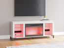 Brollevi 60" TV Stand with Electric Fireplace - Furniture Center (NY)