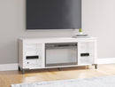 Brollevi 60" TV Stand with Electric Fireplace - Furniture Center (NY)