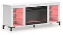 Brollevi 60" TV Stand with Electric Fireplace - Furniture Center (NY)