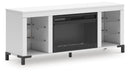Brollevi 60" TV Stand with Electric Fireplace - Furniture Center (NY)