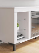 Brollevi 60" TV Stand with Electric Fireplace - Furniture Center (NY)