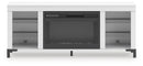 Brollevi 60" TV Stand with Electric Fireplace - Furniture Center (NY)