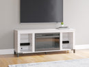 Brollevi 60" TV Stand with Electric Fireplace - Furniture Center (NY)