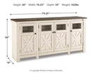 Bolanburg 74" TV Stand - Furniture Center (NY)
