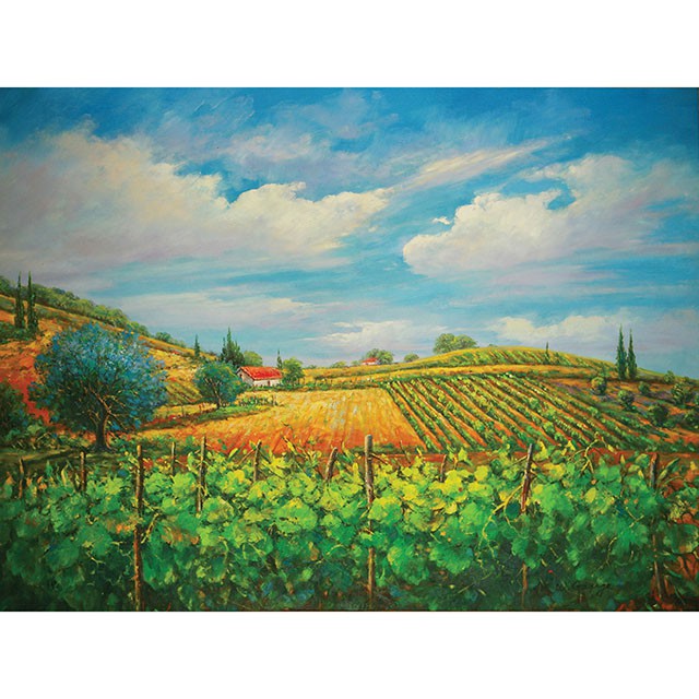Summer In Napa Printed Canvas Painting - Furniture Center (NY)