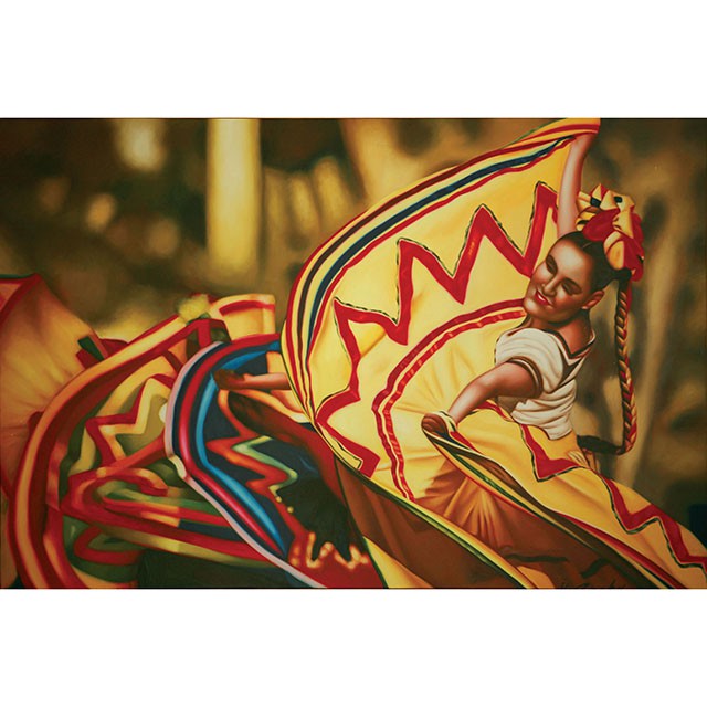 Danza Folklorica Printed Canvas Painting - Furniture Center (NY)