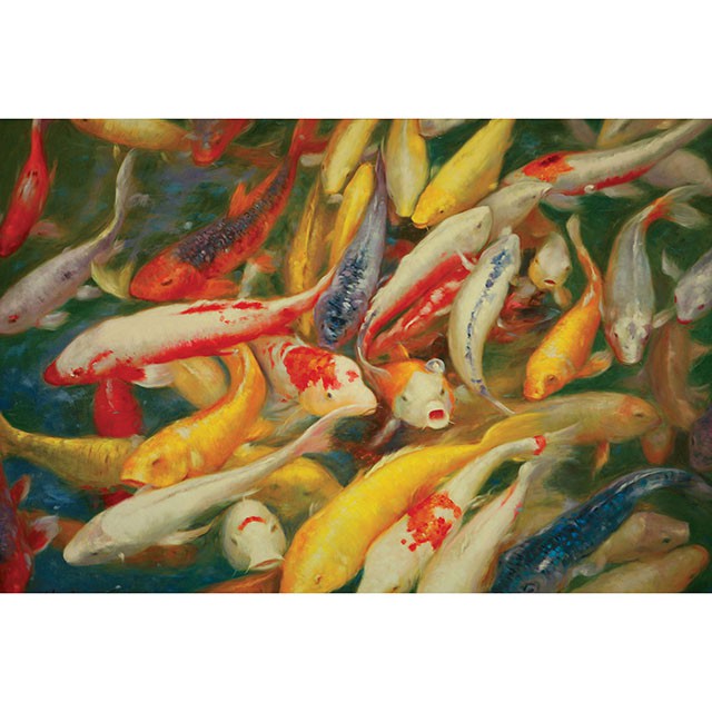 Koi Printed Canvas Painting - Furniture Center (NY)