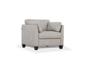 Matias Dusty White Leather Chair