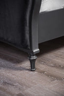 Melodi Parc E.King & Queen Bed Black & Silver