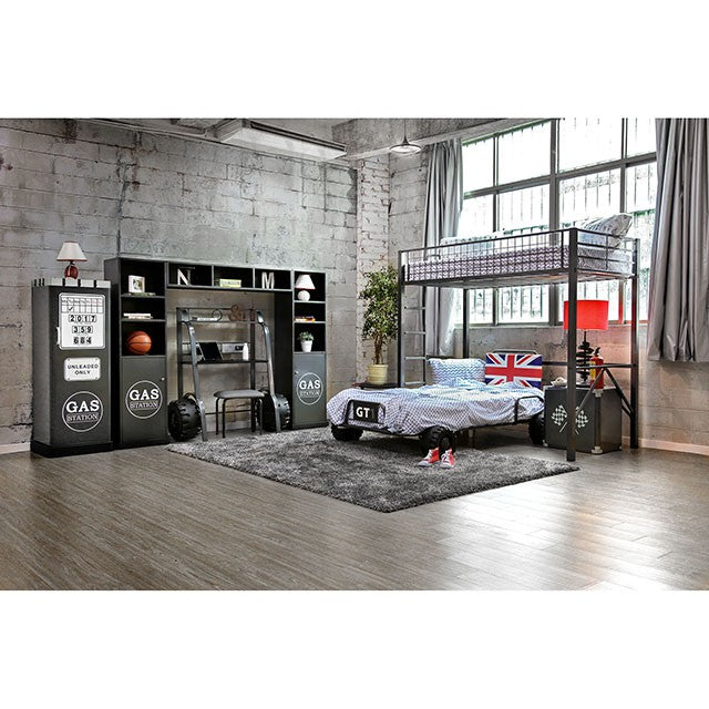 Royal Racer Twin Bed, Blue - Furniture Center (NY)