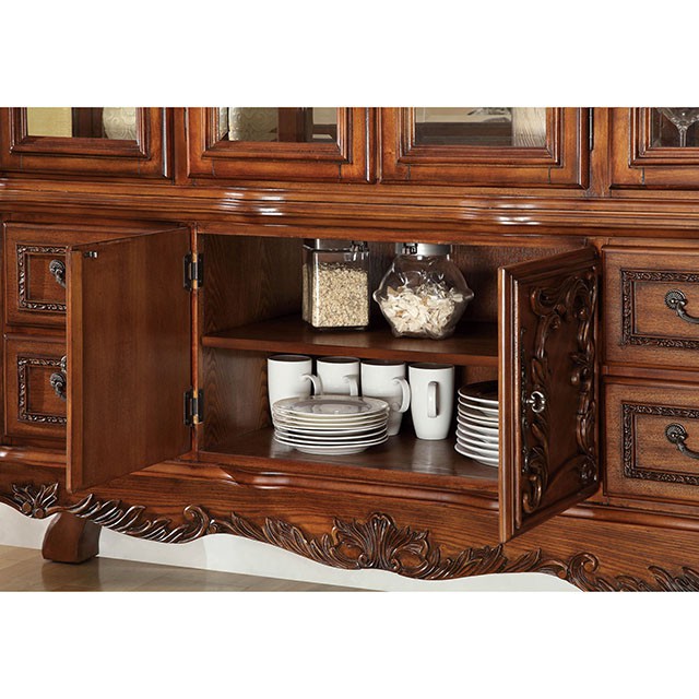 Medieve Antique Oak Hutch & Buffet - Furniture Center (NY)