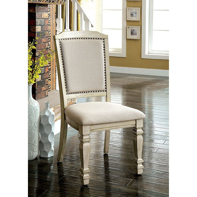 HOLCROFT Antique White/Ivory Dining Table - Furniture Center (NY)