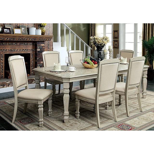 HOLCROFT Antique White/Ivory Side Chair (2/CTN) - Furniture Center (NY)