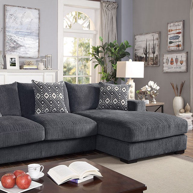 Kaylee L-Sectional w/ Right Chaise - Furniture Center (NY)