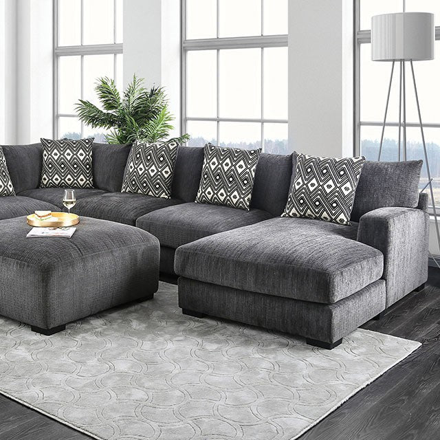 Kaylee U-Sectional w/ Right Chaise - Furniture Center (NY)