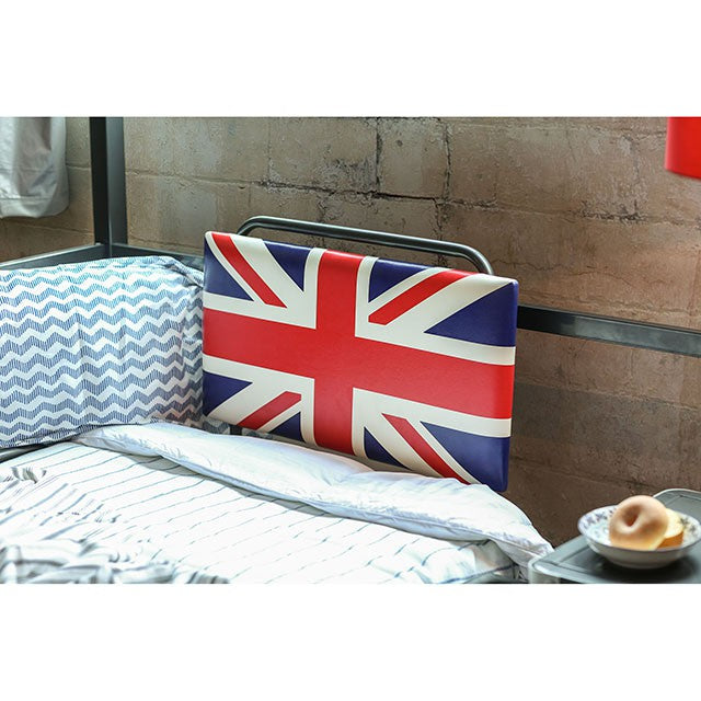 Royal Racer Twin Bed, Blue - Furniture Center (NY)