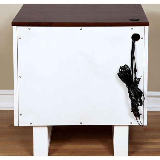 Meredith Night Stand w/ USB Outlet - Furniture Center (NY)