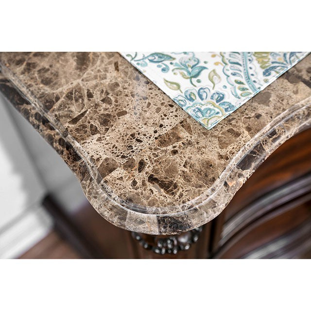 Menodora Brown Cherry Night Stand - Furniture Center (NY)