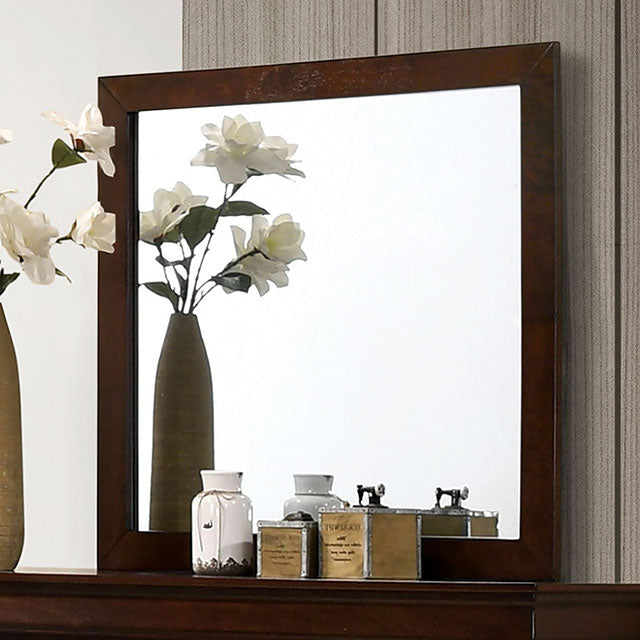 Louis Philippe Mirror Cherry - Furniture Center (NY)