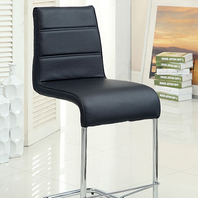 Mauna Counter Ht. Chair (2/Box) Black - Furniture Center (NY)