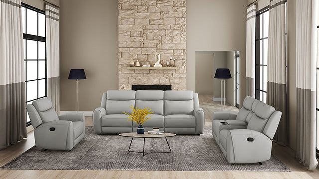 Jacobus Manual Recliner Loveseat w/ Console - Furniture Center (NY)