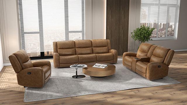 Leolinus Manual Recliner Sofa - Furniture Center (NY)