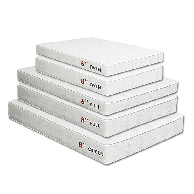 Daisy White 8" Bunkie Board Combo Mattress, Twin - Furniture Center (NY)