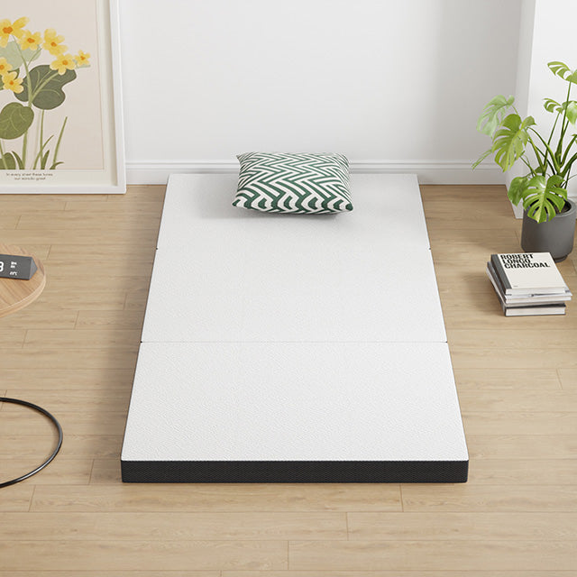Hollyhock 4" Twin Tri-Fold Memory Foam Topper - Furniture Center (NY)