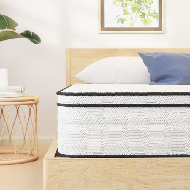 Salvia 12" E.King Hybrid Pocket Coil Mattress - Furniture Center (NY)