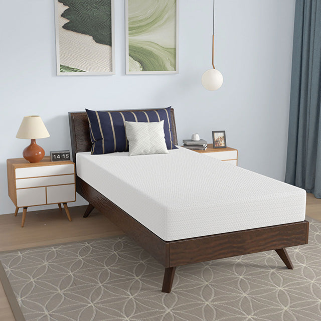Nasturtium 8" Twin Bamboo Charcoal Infused Memory Foam - Furniture Center (NY)