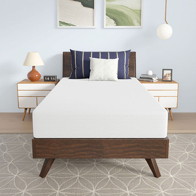 Nasturtium 8" Twin Bamboo Charcoal Infused Memory Foam - Furniture Center (NY)