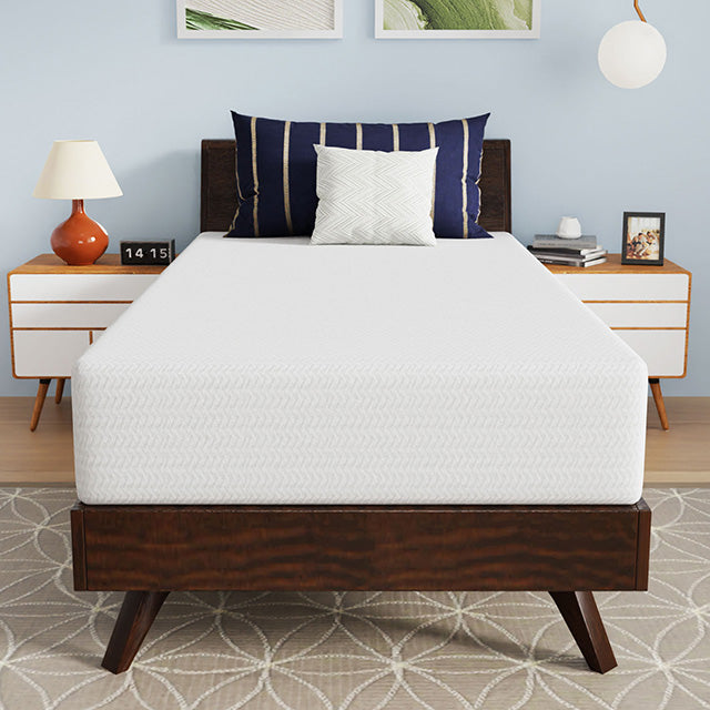 Nasturtium 10" Twin Bamboo Charcoal Infused Memory Foam - Furniture Center (NY)