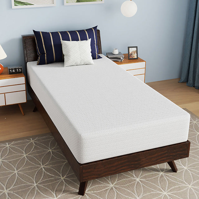 Nasturtium 10" Twin Bamboo Charcoal Infused Memory Foam - Furniture Center (NY)