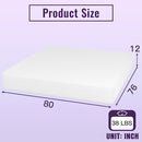 Nasturtium 12" E.King Bamboo Charcoal Infused Memory Foam