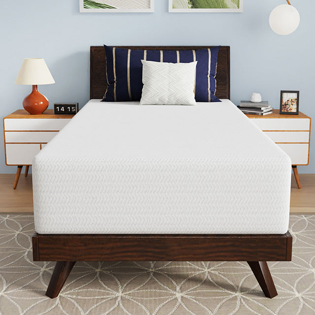 Nasturtium 12" Twin Bamboo Charcoal Infused Memory Foam - Furniture Center (NY)
