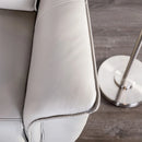 Bienne Loveseat Manual Recliner White & Black