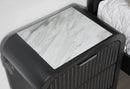 Beckett Wht/Blk Bed Group