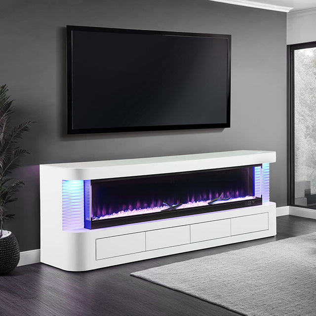 Luken 71" TV Stand w/ Electric Fire Place - Furniture Center (NY)